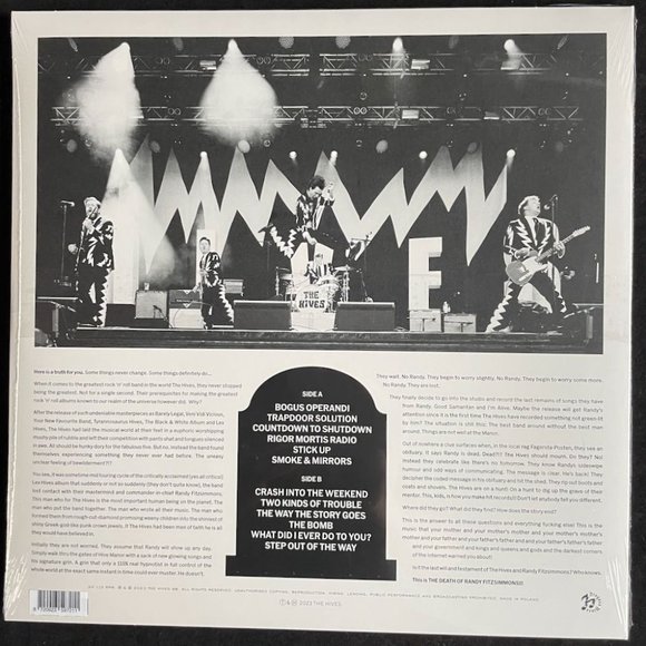 The Hives, ...Randy Fitzsimmons, Ltd Ed 180 Gram Cream Colored Vinyl Record, NEW - Picture 2 of 2